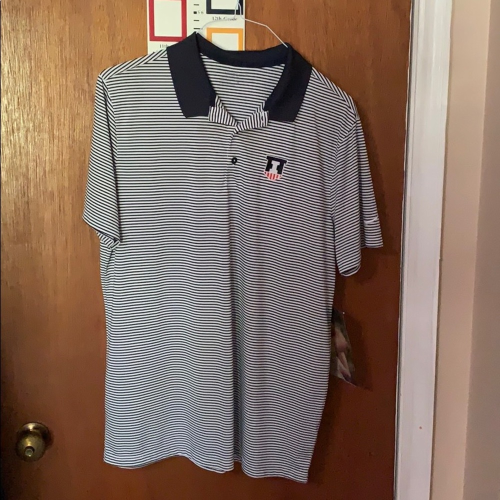 Nike Illinois golf polo